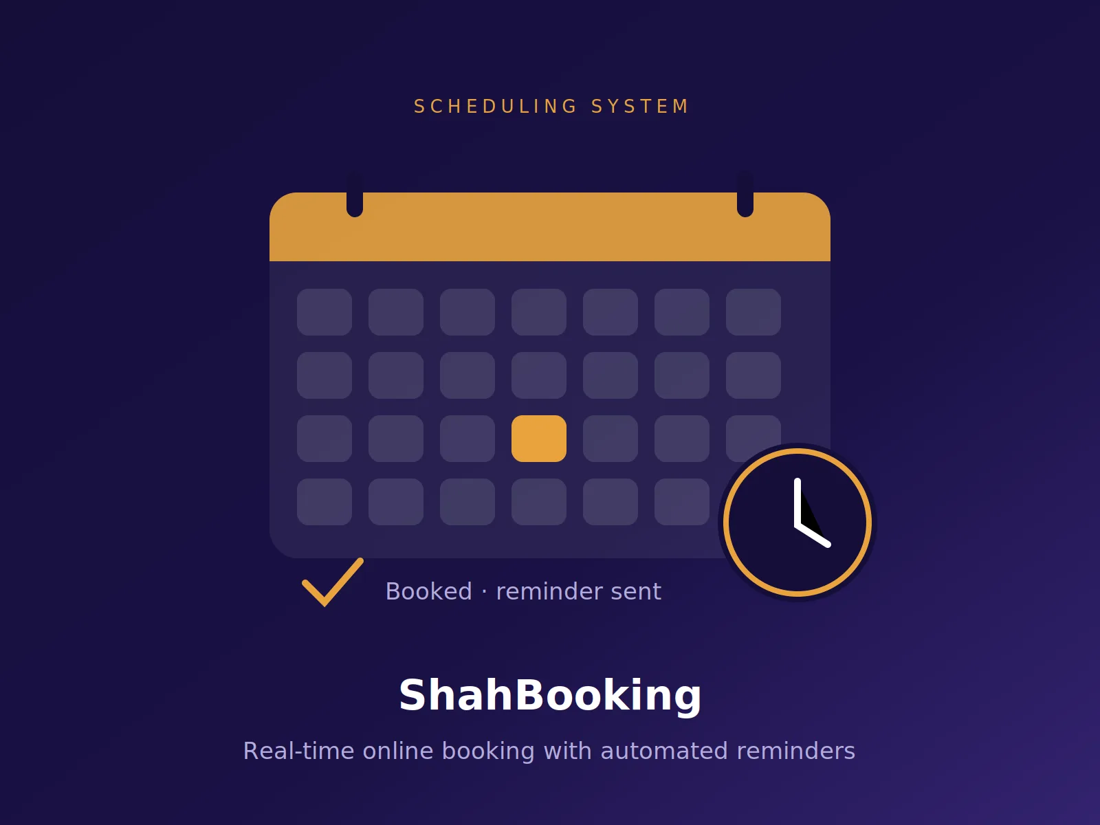 ShahBooking — Appointment & Scheduling System
