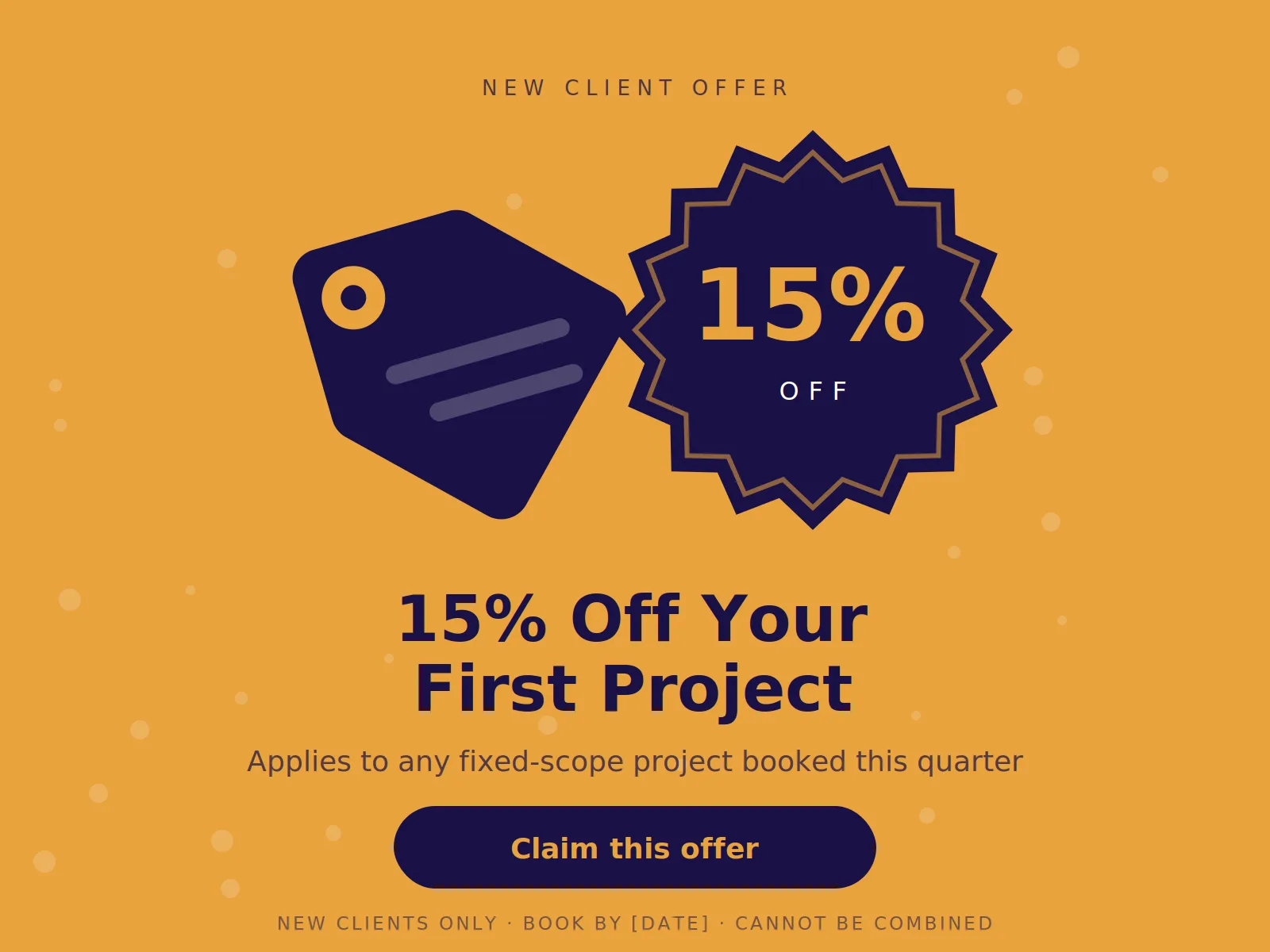15% Off Your First Project