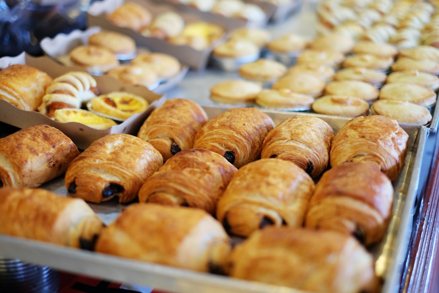 Viennoiserie, laminated over three days
