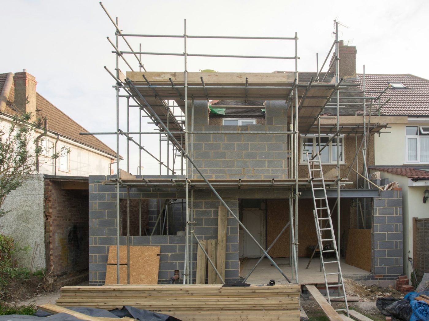 Finished brickwork
