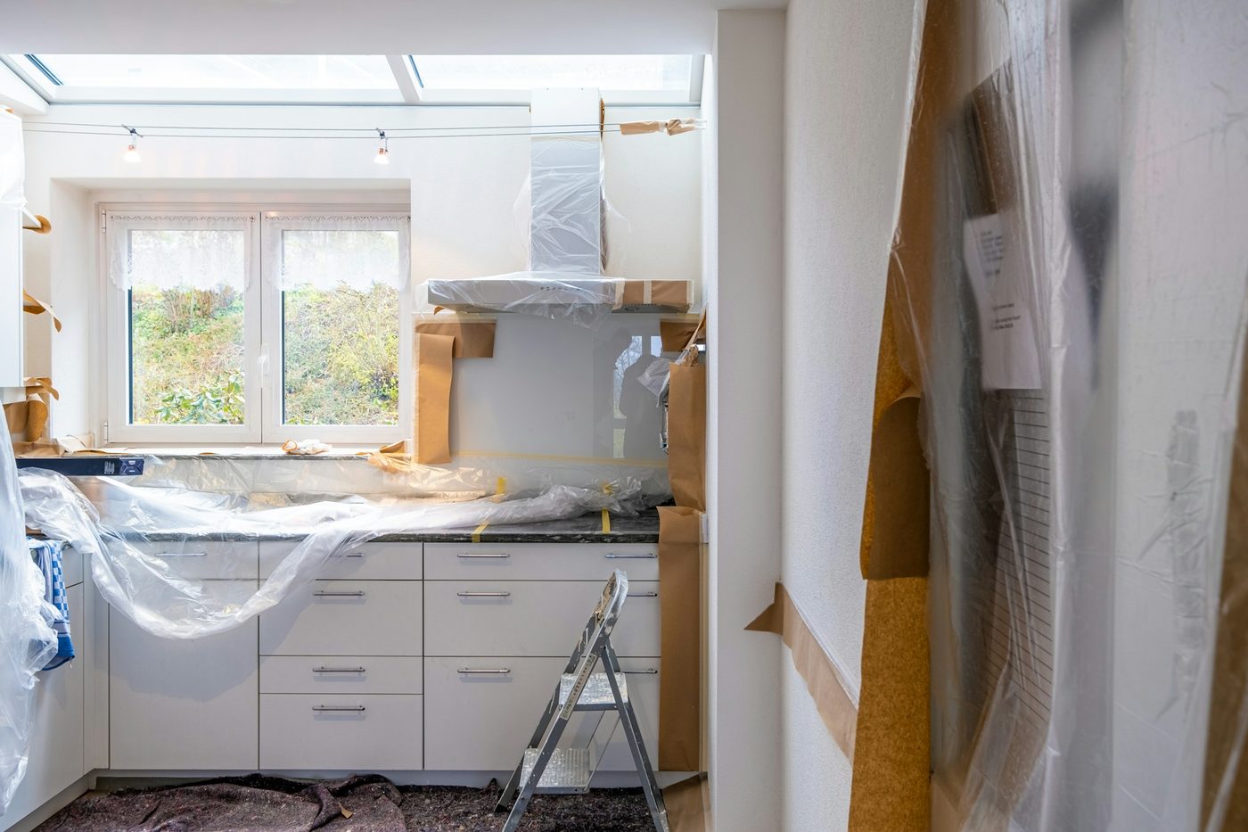 Kitchen, first fix complete