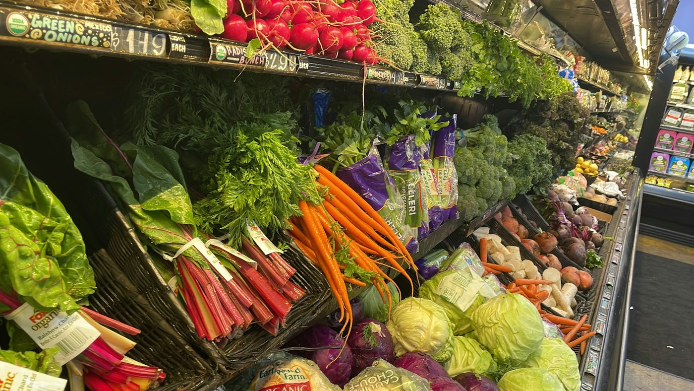 The veg aisle after a market run